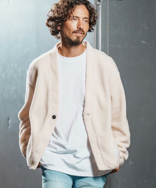 【wjk reluxe】【予約販売10月下旬～11月上旬入荷】boa fleece X cardigan ボアフリースカーディガン(WR25W-08)