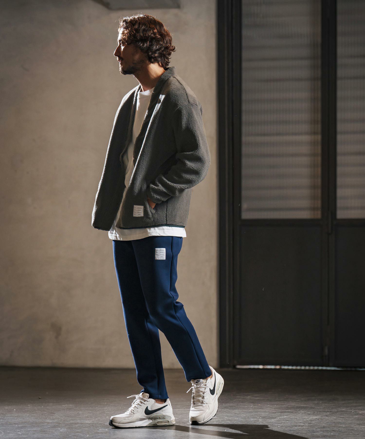 wjk reluxe】boa fleece X cardigan ボアフリースカーディガン(WR25W