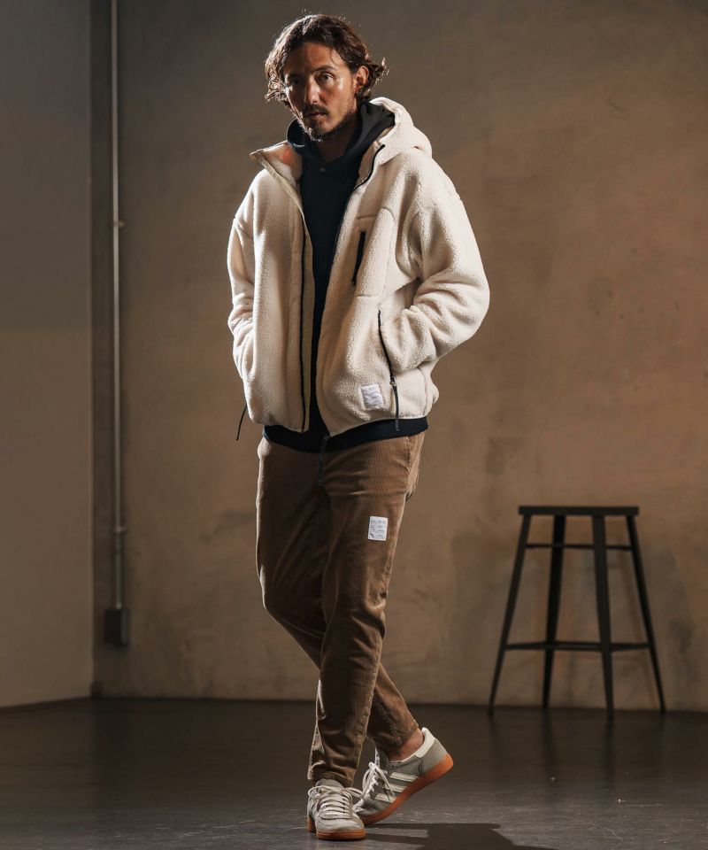 wjk reluxe】back fleece switch parka バックフリースパーカー(WR25W