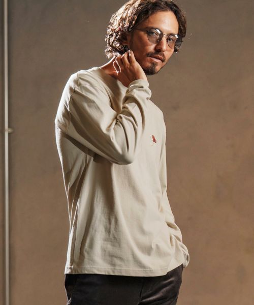 【wjk reluxe】heart balloon embroidery long sleeve cut sew ロングスリーブカットソー(WR25W-31)