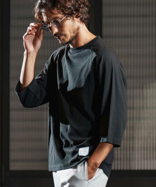 【wjk reluxe】open end yarn half sleeve cut sew ハーフスリーブカットソー(WR25W-28)