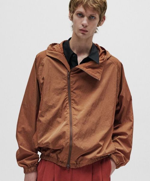 【ATTACHMENT(アタッチメント)】【予約販売3月入荷予定】 NY TAFFETA HOODED TRACK JKT フードトラックジャケット(AB61-033)
