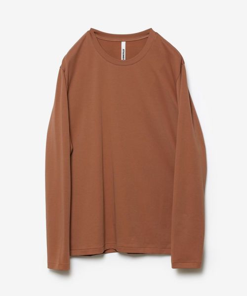 【ATTACHMENT(アタッチメント)】【予約販売3月入荷予定】 COTTON DOUBLE FACE SLIM FIT L-S TEE Tシャツ(AJ61-047)