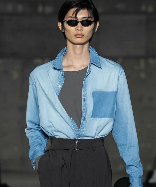 【ATTACHMENT(アタッチメント)】【予約販売3月入荷予定】 6OZ DENIM L-S SHIRT デニムシャツ(AS61-045)