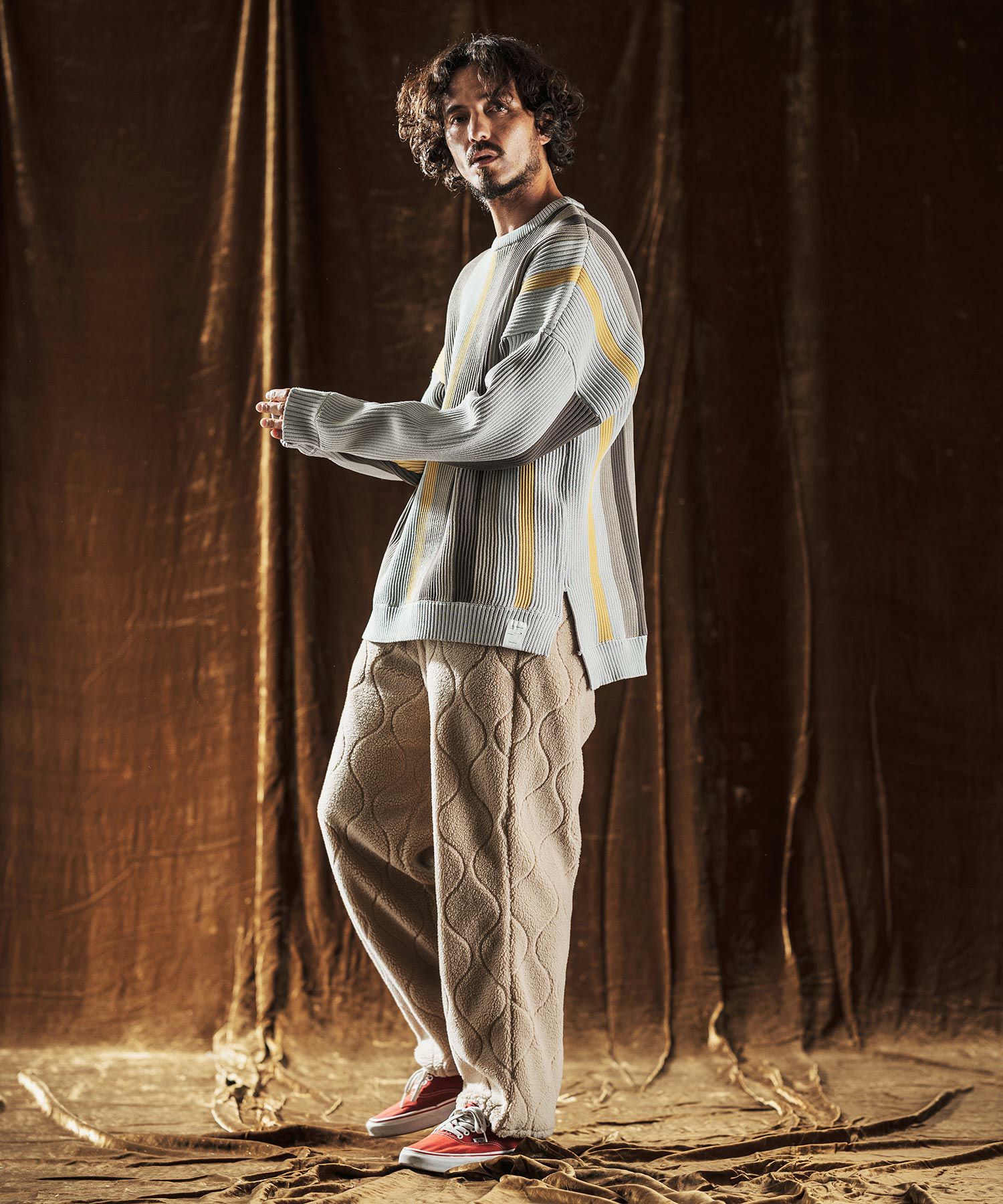 ANGENEHM(アンゲネーム)】Boa Quilt Pants ボアキルティングパンツ