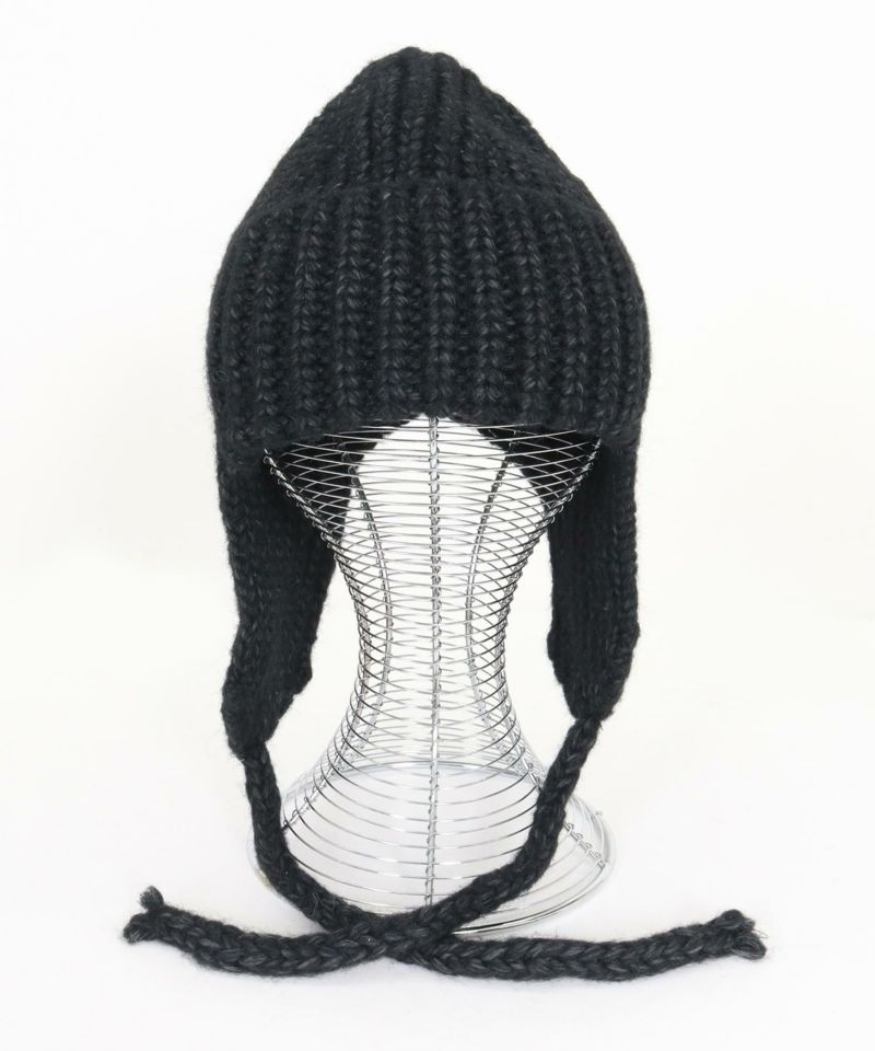 ANGENEHM(アンゲネーム)】Earflap Knit Beanie イヤーフラップ