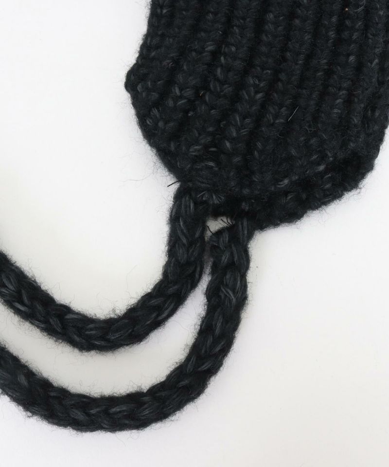 ANGENEHM(アンゲネーム)】Earflap Knit Beanie イヤーフラップ