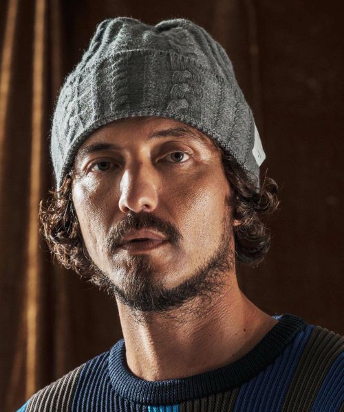 ANGENEHM(アンゲネーム)】Earflap Knit Beanie イヤーフラップ