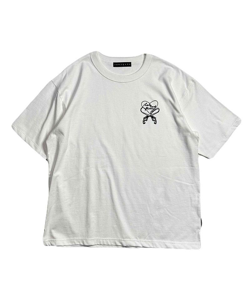 roarguns ネルシャツ　ロアーガンズ roarguns(ロアーガンズ)】LOVE PEACE STONE T Tシャツ(25MGT-02