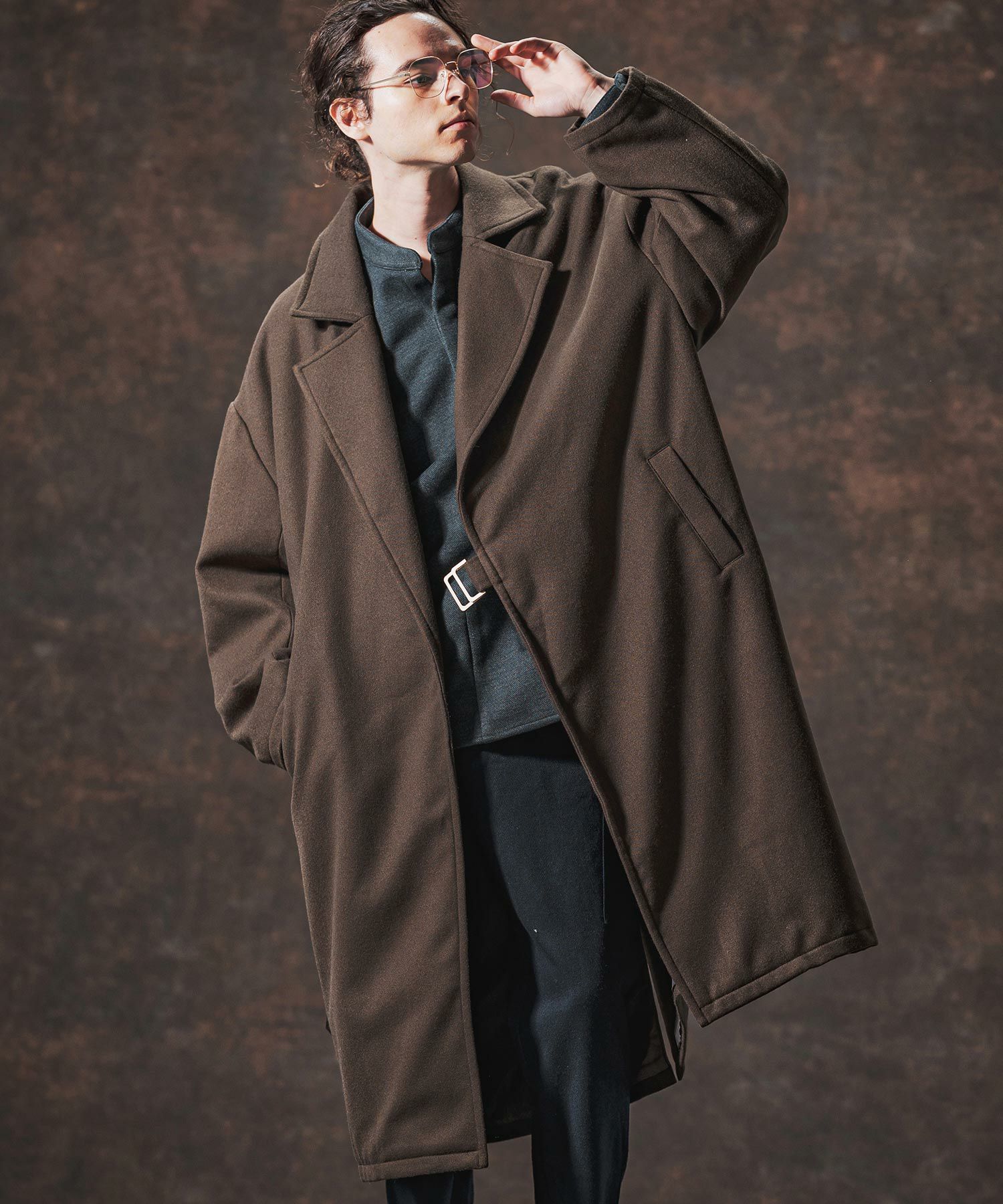 Jih Nunc(ジーヌンク)】メルトンタイロッケンロングコート(JIH-R1126