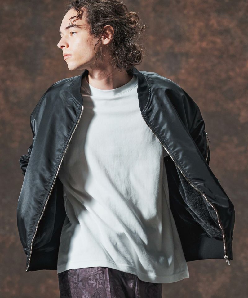 30%OFF【Jih Nunc(ジーヌンク)】裏エコファーMA-1ジャケット(JIH-R1127