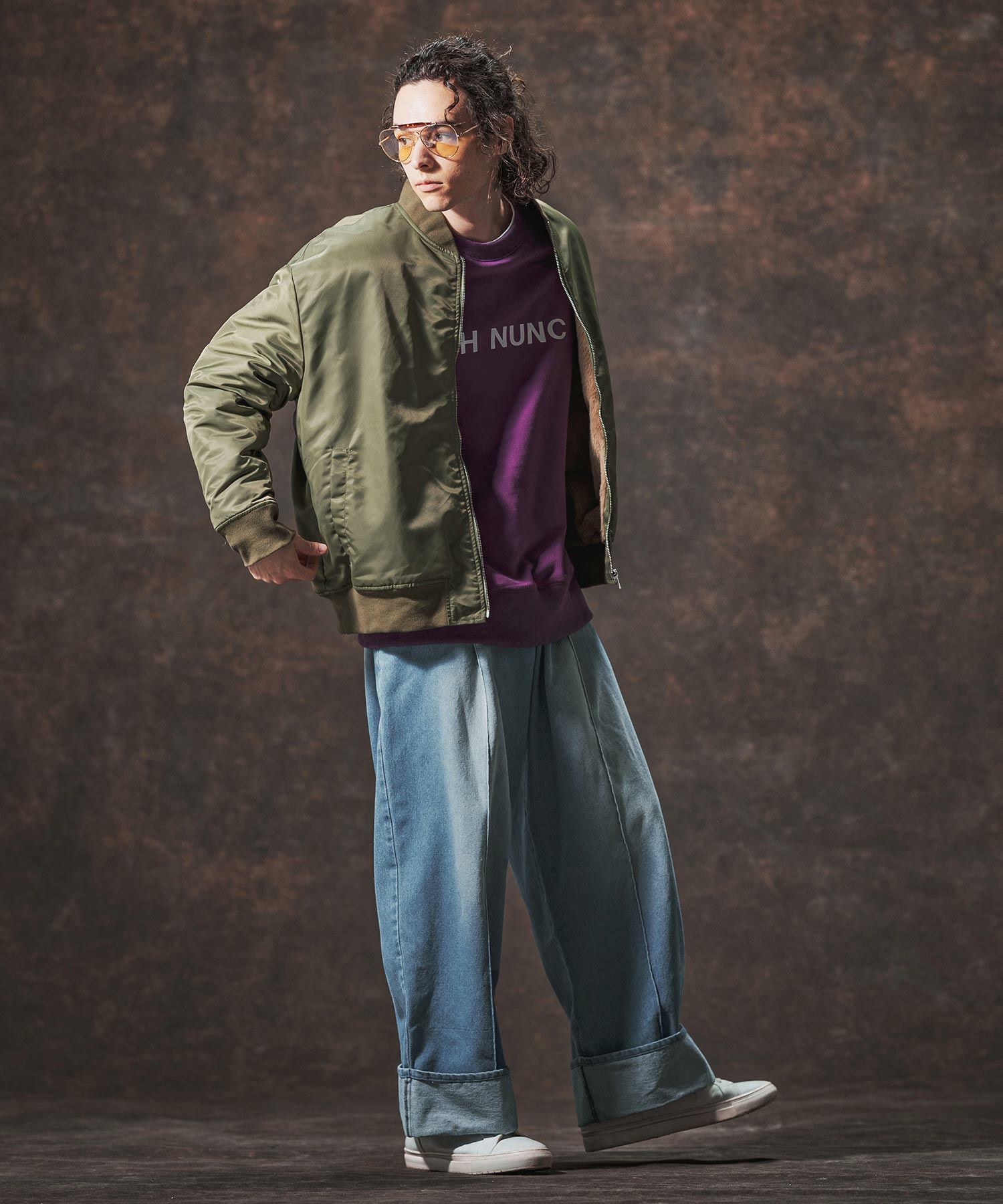 30%OFF【Jih Nunc(ジーヌンク)】裏エコファーMA-1ジャケット(JIH-R1127