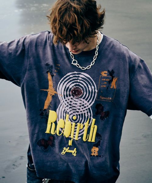 【glamb(グラム)】【予約販売11月下旬～12月上旬入荷】Rebirth T-Shirt リバースTシャツ(GB0425-CS01)