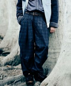glamb(グラム)】Glen Check Tuck Pants グレンチェックタックパンツ