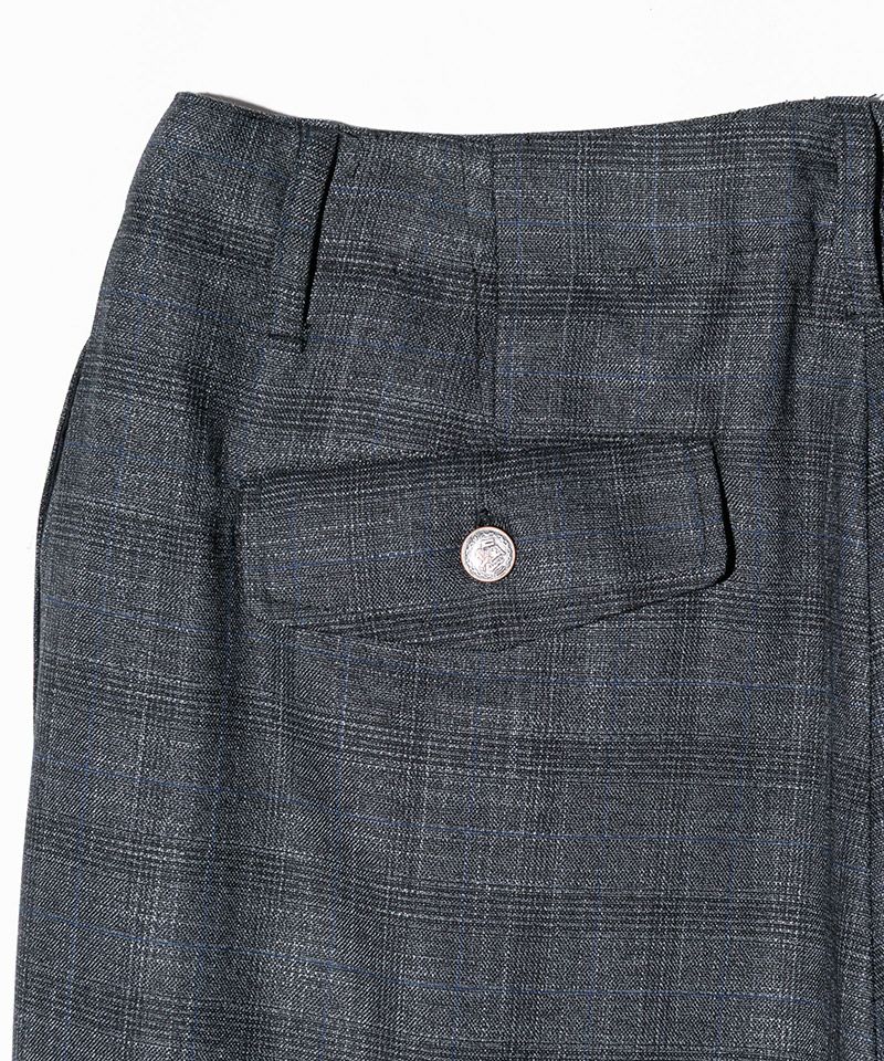 glamb(グラム)】Glen Check Tuck Pants グレンチェックタックパンツ