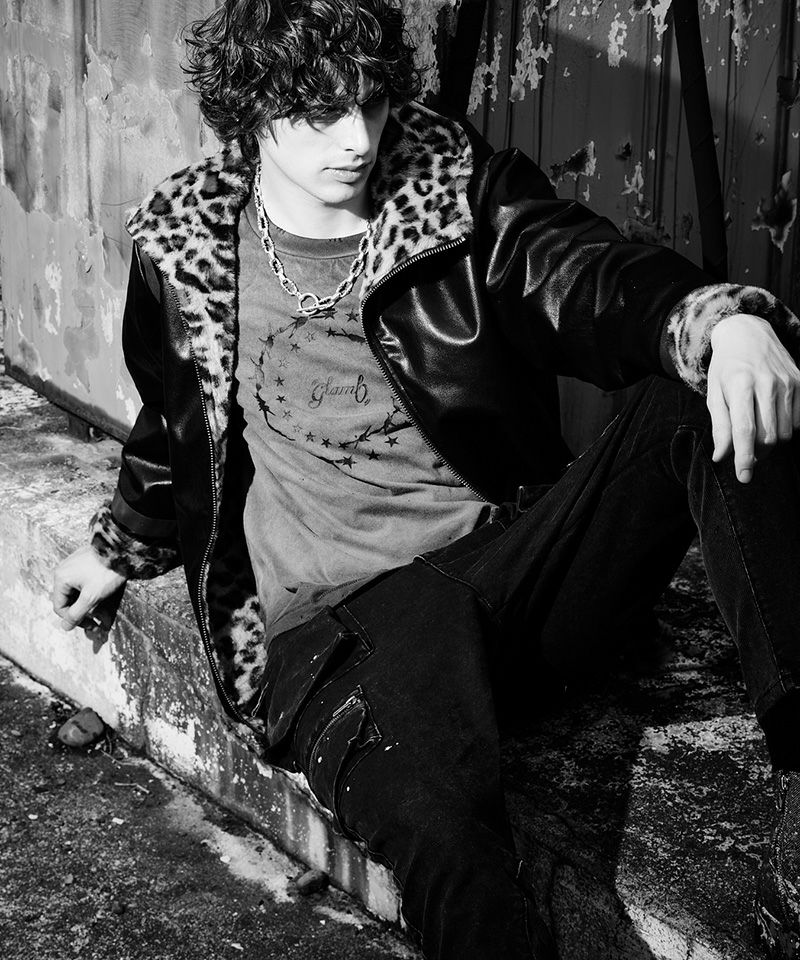 glamb(グラム)】Synth Mouton Hooded Jacket シンセムートンフーデッド