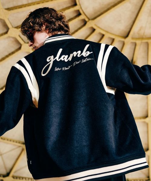 【glamb(グラム)】【予約販売10月下旬～11月上旬入荷】Bowler Stadium Jumper ボウラースタジアムジャンパー(GB0425-JKT13)