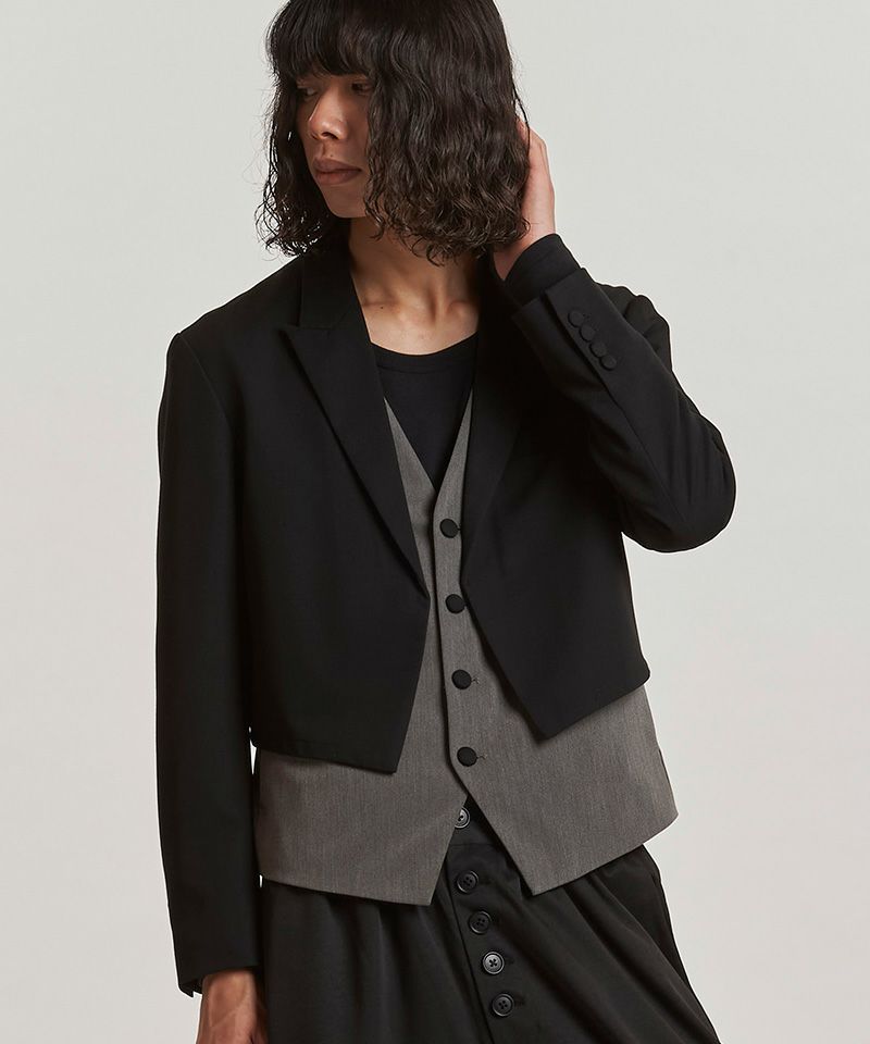 30%OFF【NO ID.(ノーアイディー)】ﾚｲﾔｰﾄﾞｼｮｰﾄJKT ジャケット(457006