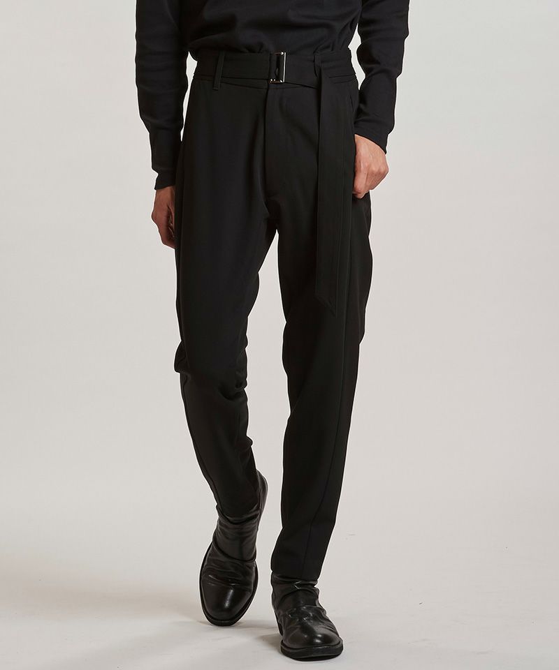 50%OFF【NO ID.(ノーアイディー)】ﾍﾞﾙﾃｯﾄﾞﾃｰﾊﾟｰﾄﾞﾄﾗｳｻﾞｰｽﾞ パンツ