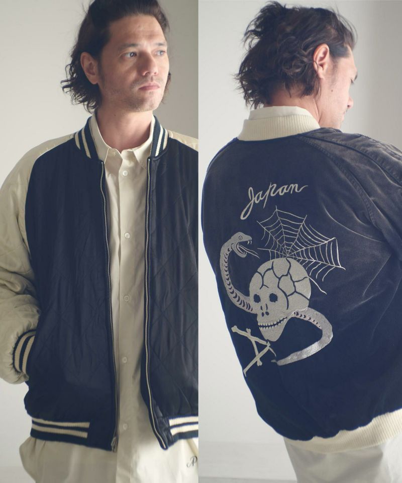ADAM PATEK(アダムパテック)】aged velour souvenir jacket