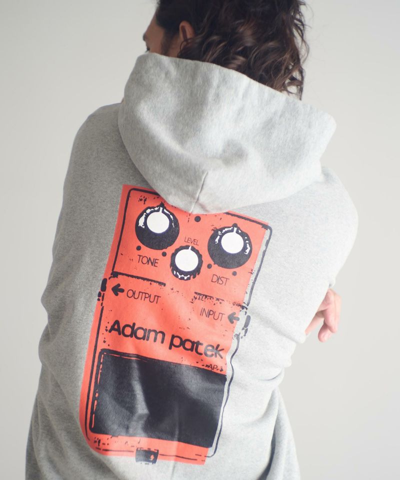 ADAM PATEK(アダムパテック)】distortion pullover hoodie パーカー