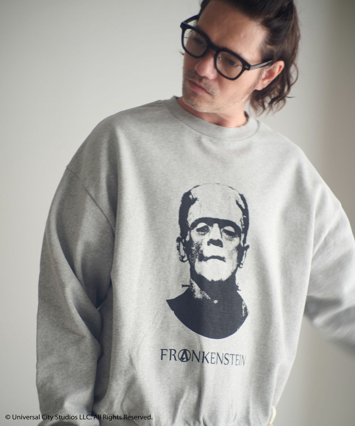 ADAM PATEK(アダムパテック)】Frankenstein portrait crewneck