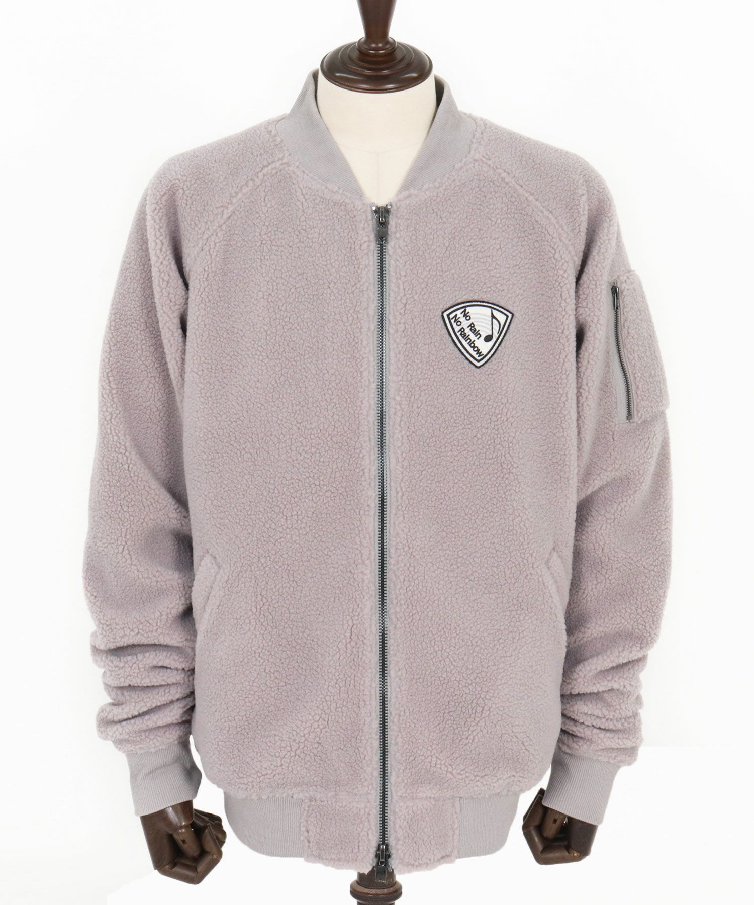 No Rain No Rainbow(ノーレインノーレインボー)】boa MA-1 jacket