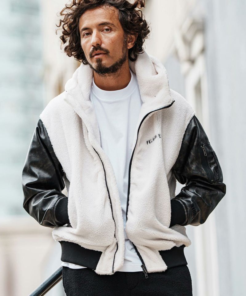 【1/7限定価格】eL Fur Hood Blouson セール】【eL】Fur Hood Blouson/147534（ブルゾン）｜eL（エル