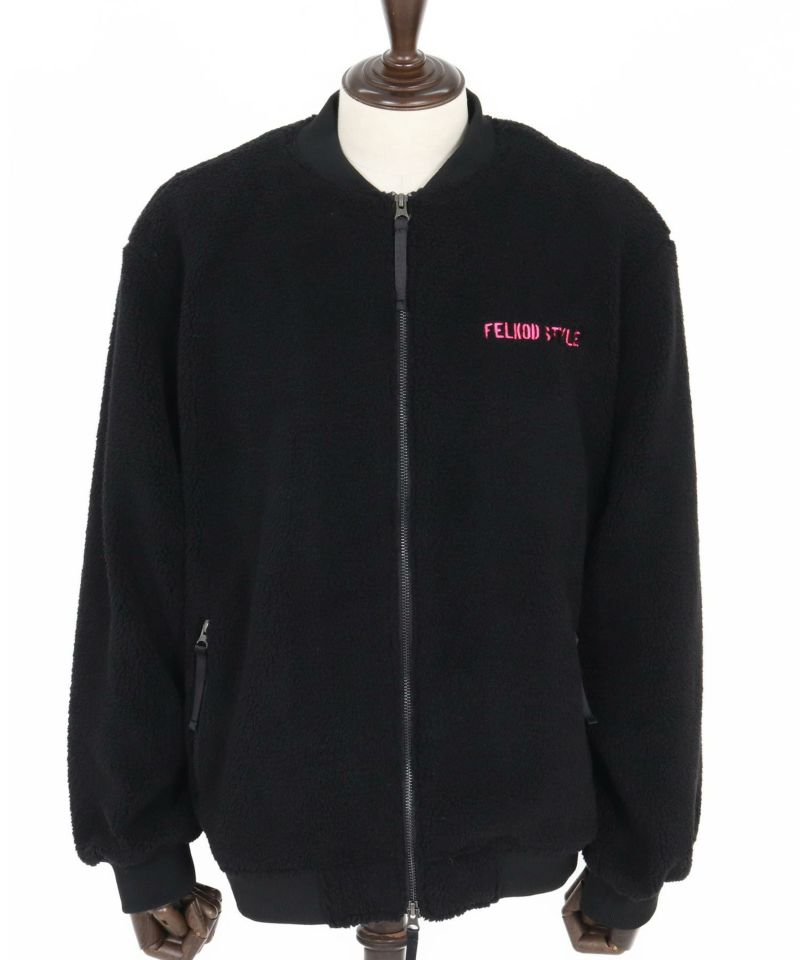 felkod(フィルコッド)】Plain Boa Oversized Blouson ボアブルゾン