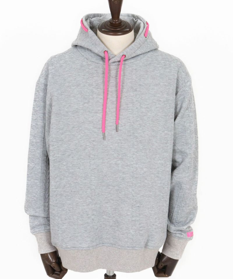 felkod(フィルコッド)】Cable Knit Jersey Parka ニットジャージ