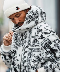 felkod フィルコッド ペイズリー ブルゾン 完売品 Мサイズ felkod(フィルコッド)】Plain Boa Oversized Blouson ボアブルゾン