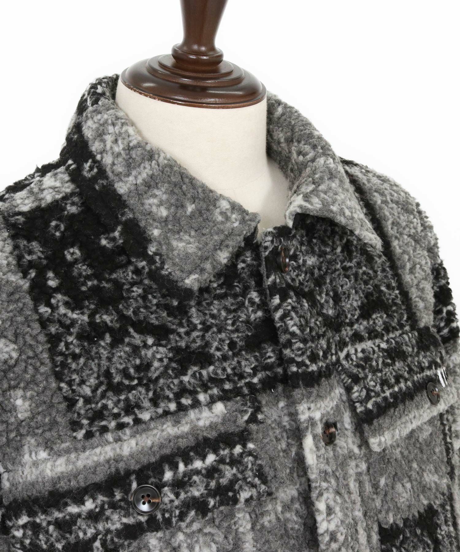 felkod(フィルコッド)】Bandana Pattern Boa CPO Jacket ジャケット