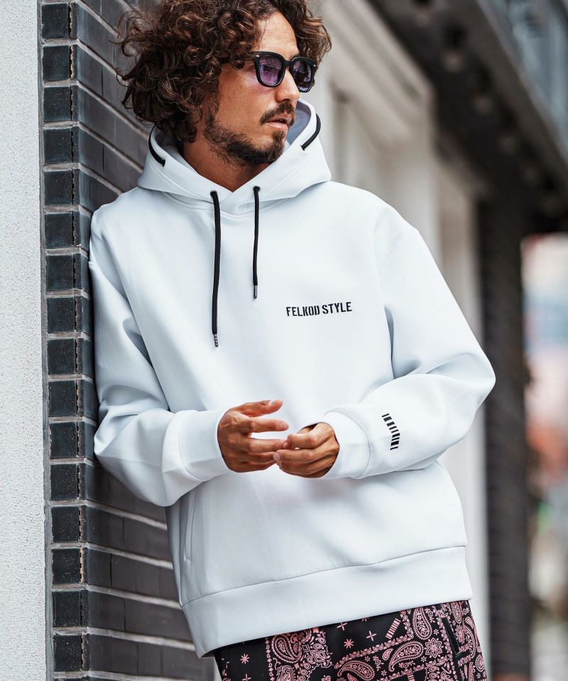 felkodパーカー 50%OFF【felkod(フィルコッド)】Cardboard Knit Print Parka