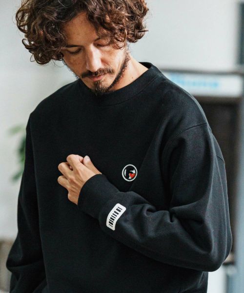 【felkod(フィルコッド)】Logo Patch Brushed Lining Pullover トレーナー(F25F210)