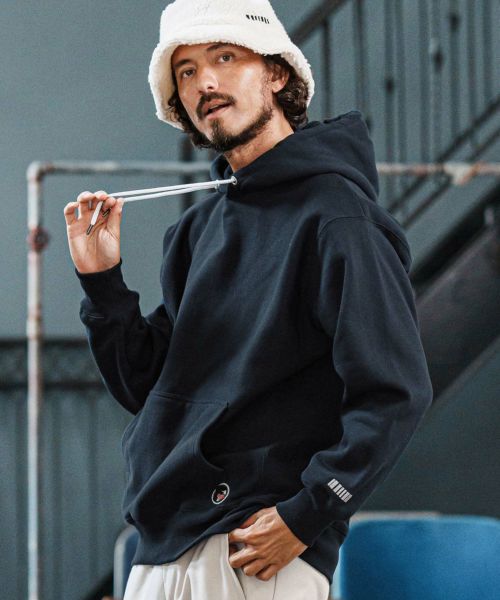 【felkod(フィルコッド)】Logo Patch Brushed Lining Parka パーカー(F25F200)