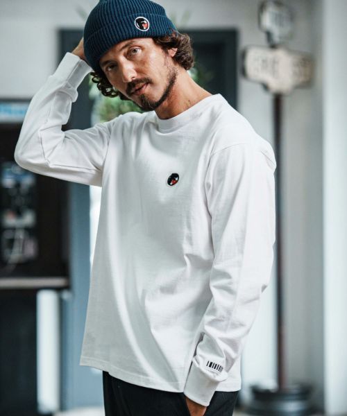 【felkod(フィルコッド)】Logo Patch American Cotton Long Sleeve Tee ロングスリーブカットソー(F25F220)