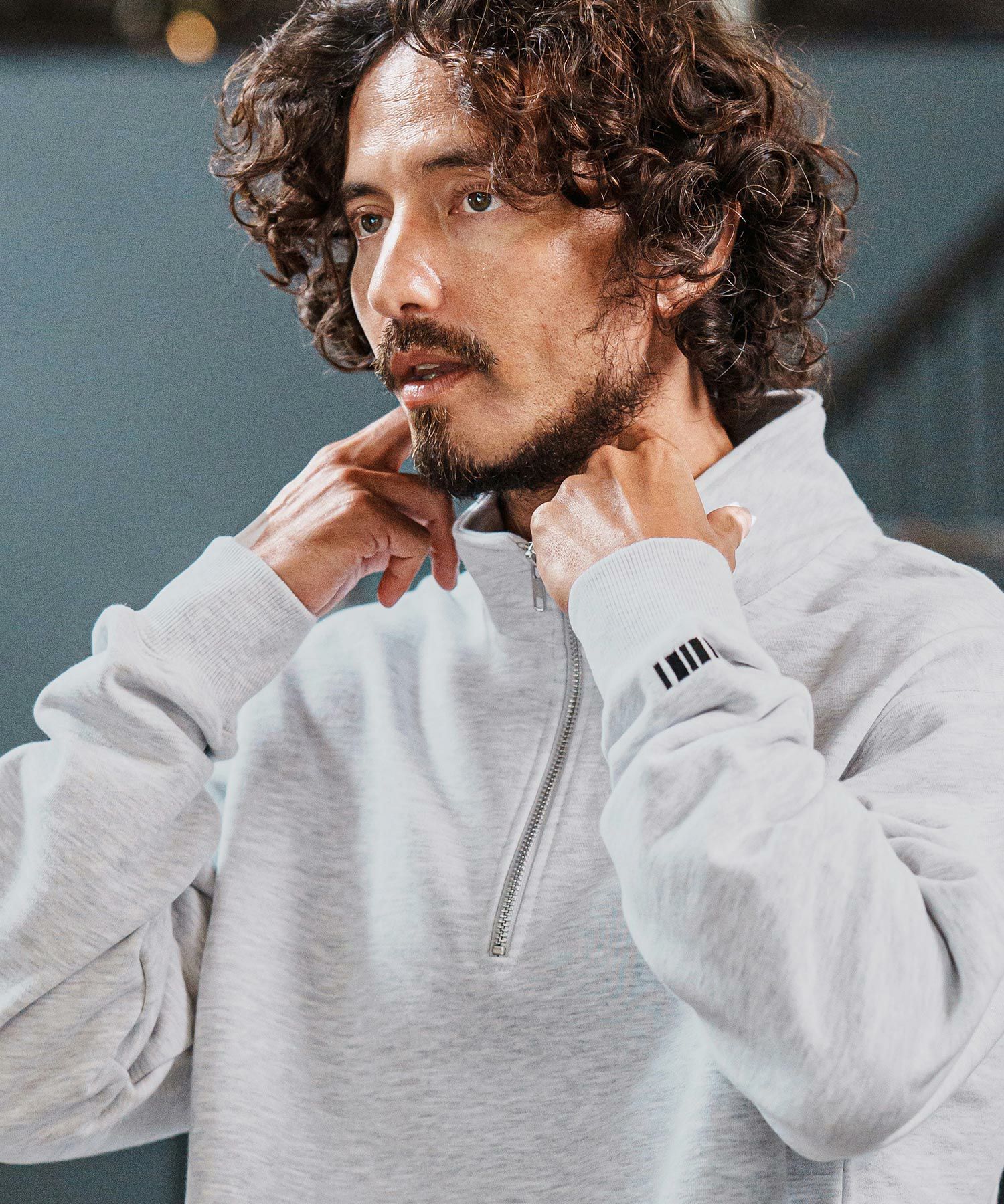 felkod(フィルコッド)】Half Zip Sweat Pullover ハーフジップ