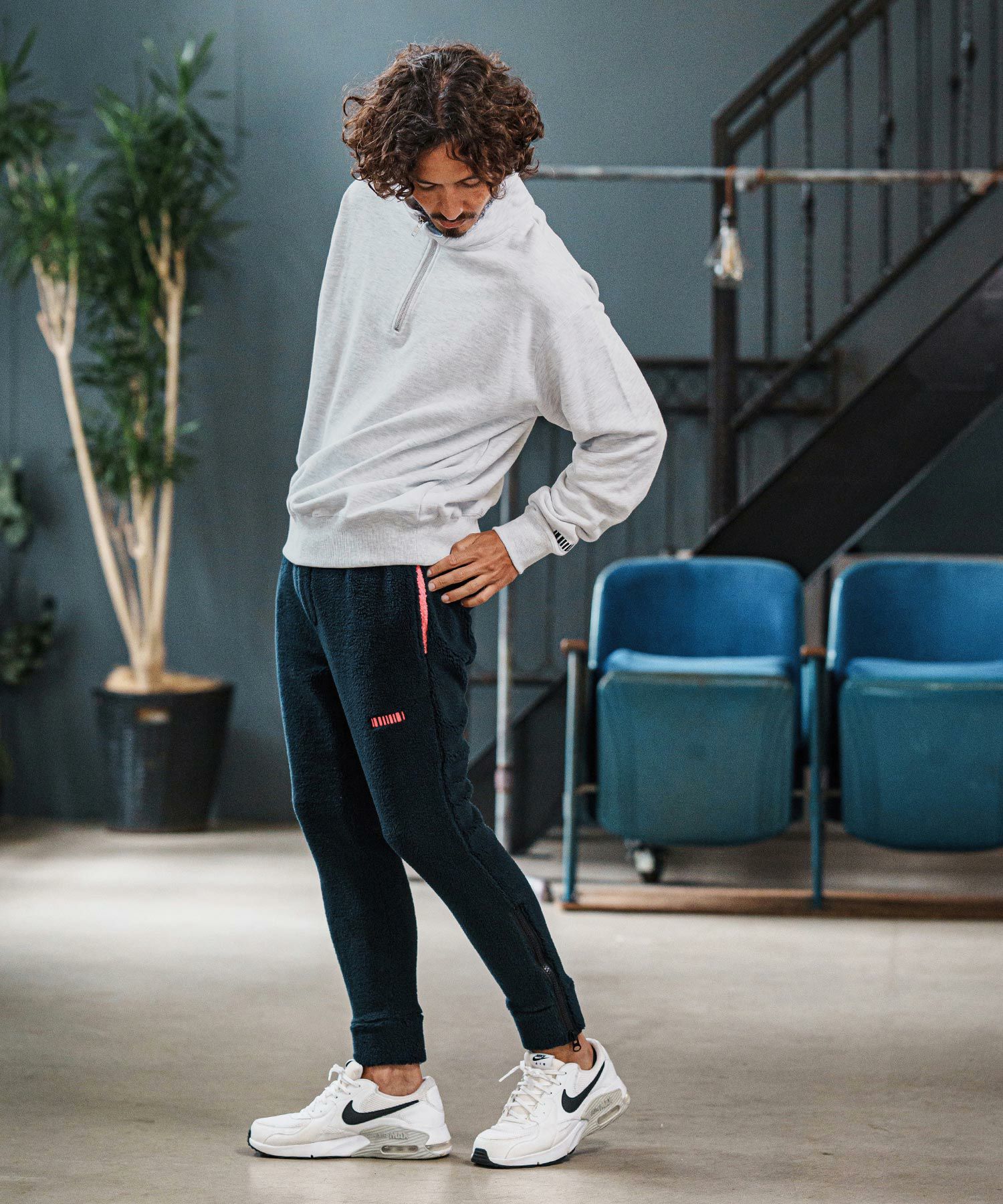 Dolce.ページ felkod(フィルコッド)】Half Zip Sweat Pullover ハーフジップ