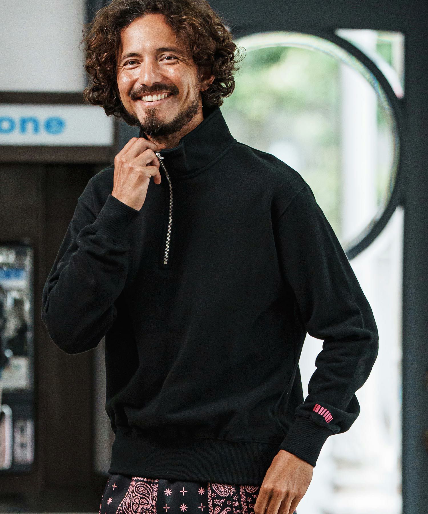 felkod(フィルコッド)】Half Zip Sweat Pullover ハーフジップ