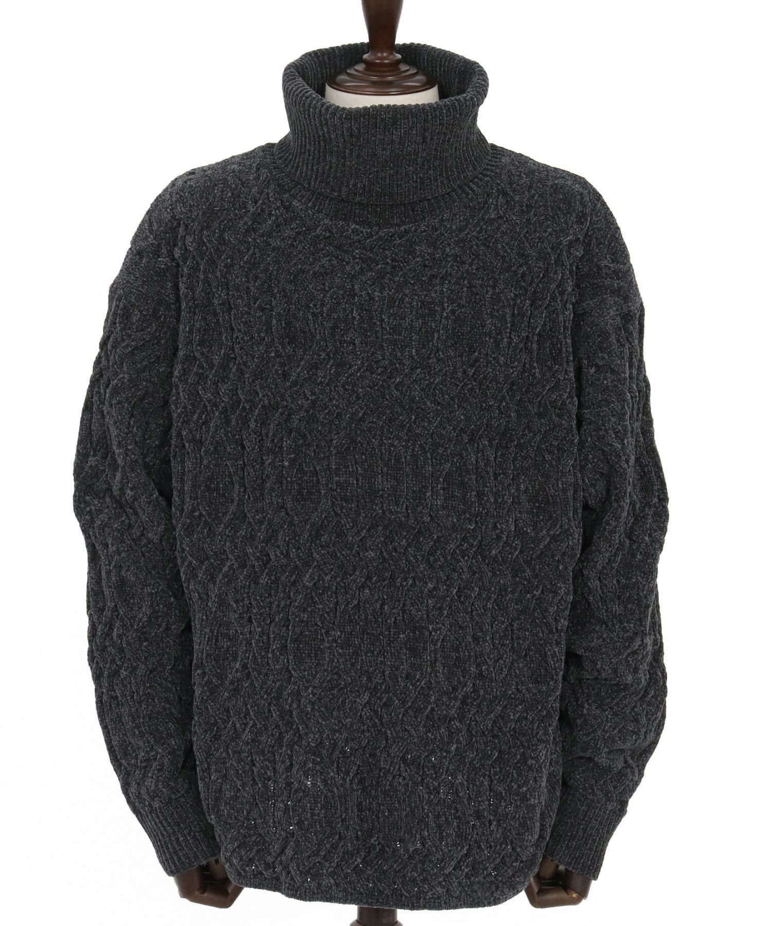 CAMBIO(カンビオ)】モール風タートルネックセーター(25183CM) | CAMBIO