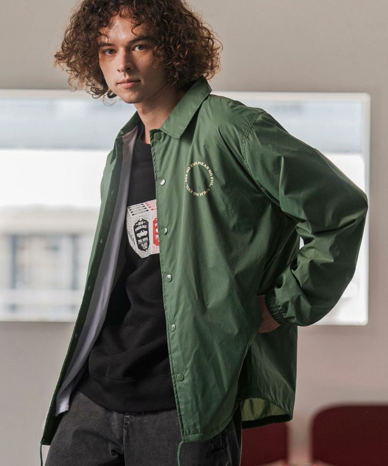 CAMBIO(カンビオ)】プリントコーチジャケット_Three wise monkeys(CASD