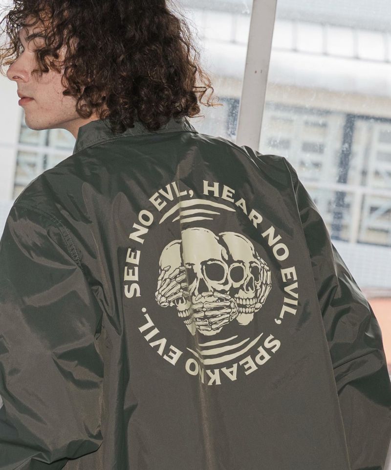 CAMBIO(カンビオ)】プリントコーチジャケット_Three wise monkeys(CASD