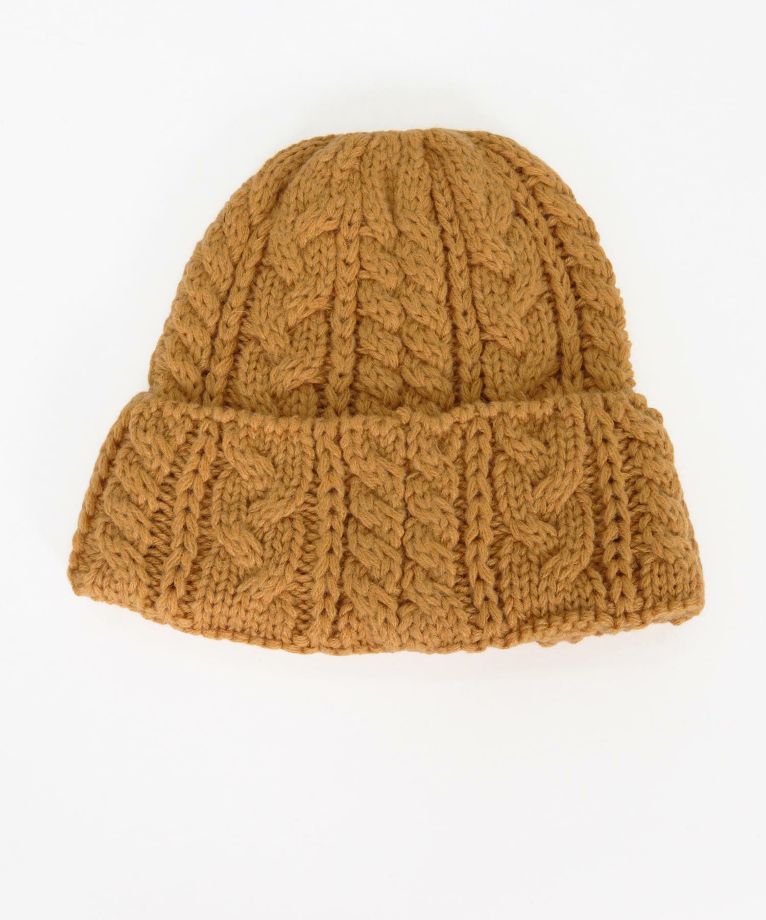 CAMBIO(カンビオ)】 Wool Blend Cable Watch ニット帽(OP-252-BO016