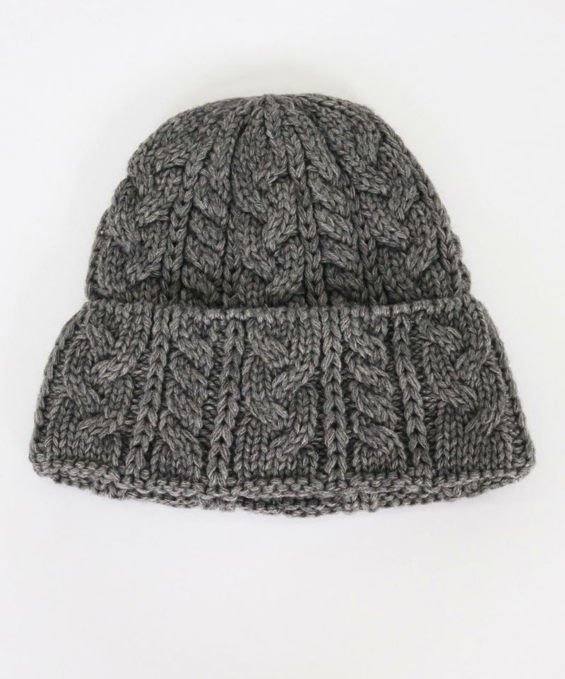 CAMBIO(カンビオ)】 Wool Blend Cable Watch ニット帽(OP-252-BO016
