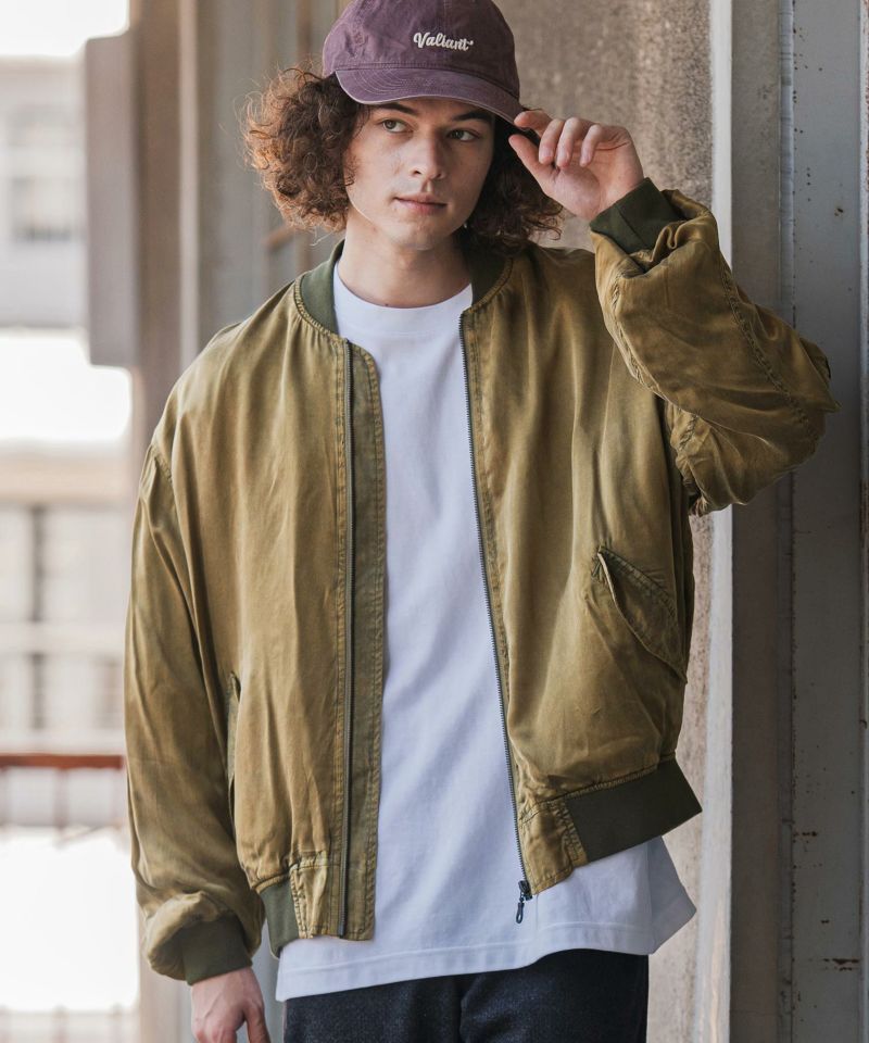 CAMBIO(カンビオ)】フェード加工MA-1ジャケット(25155CM) | CAMBIO