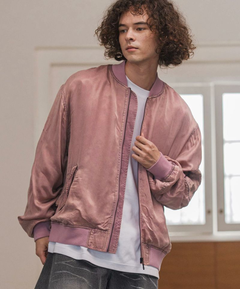 CAMBIO(カンビオ)】フェード加工MA-1ジャケット(25155CM) | CAMBIO