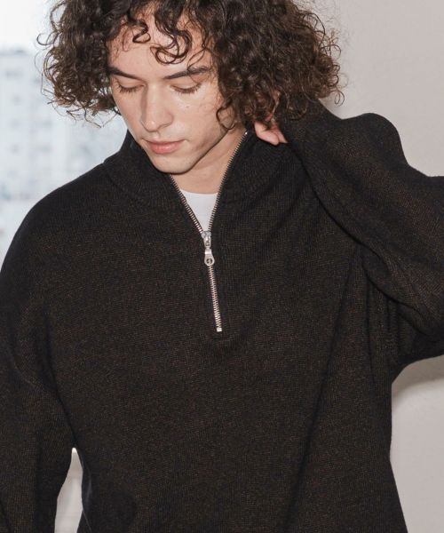 CAMBIO(カンビオ)】 ビッグフーデッド裏起毛ZIPパーカー | CAMBIO カンビオ