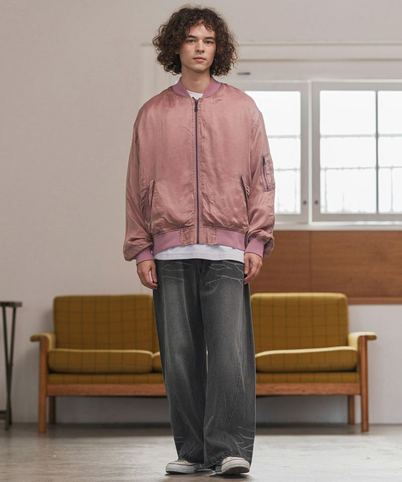 30%OFF【CAMBIO(カンビオ)】ハチノス入りデニムバギーパンツ(25158CM