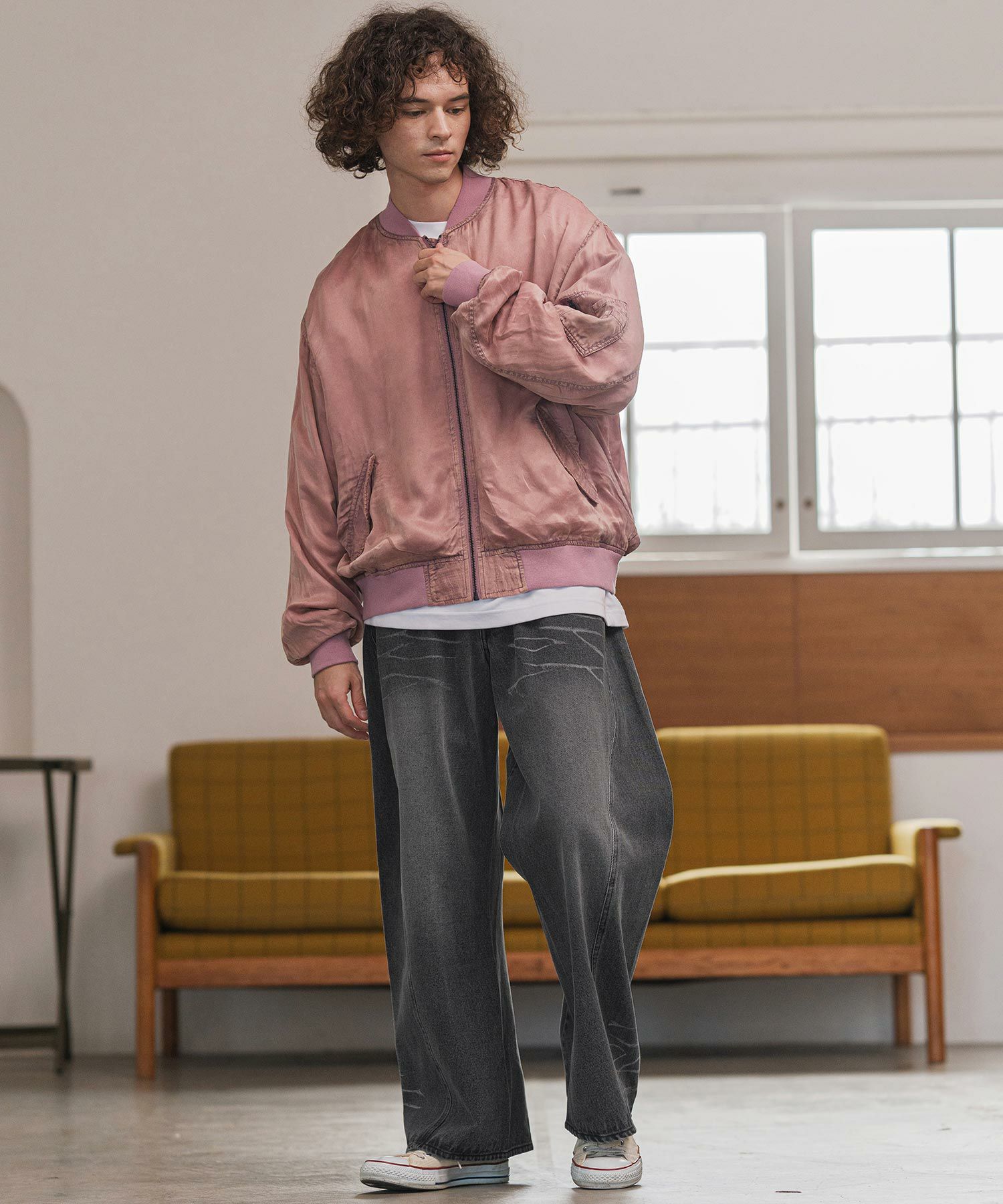 30%OFF【CAMBIO(カンビオ)】ハチノス入りデニムバギーパンツ(25158CM