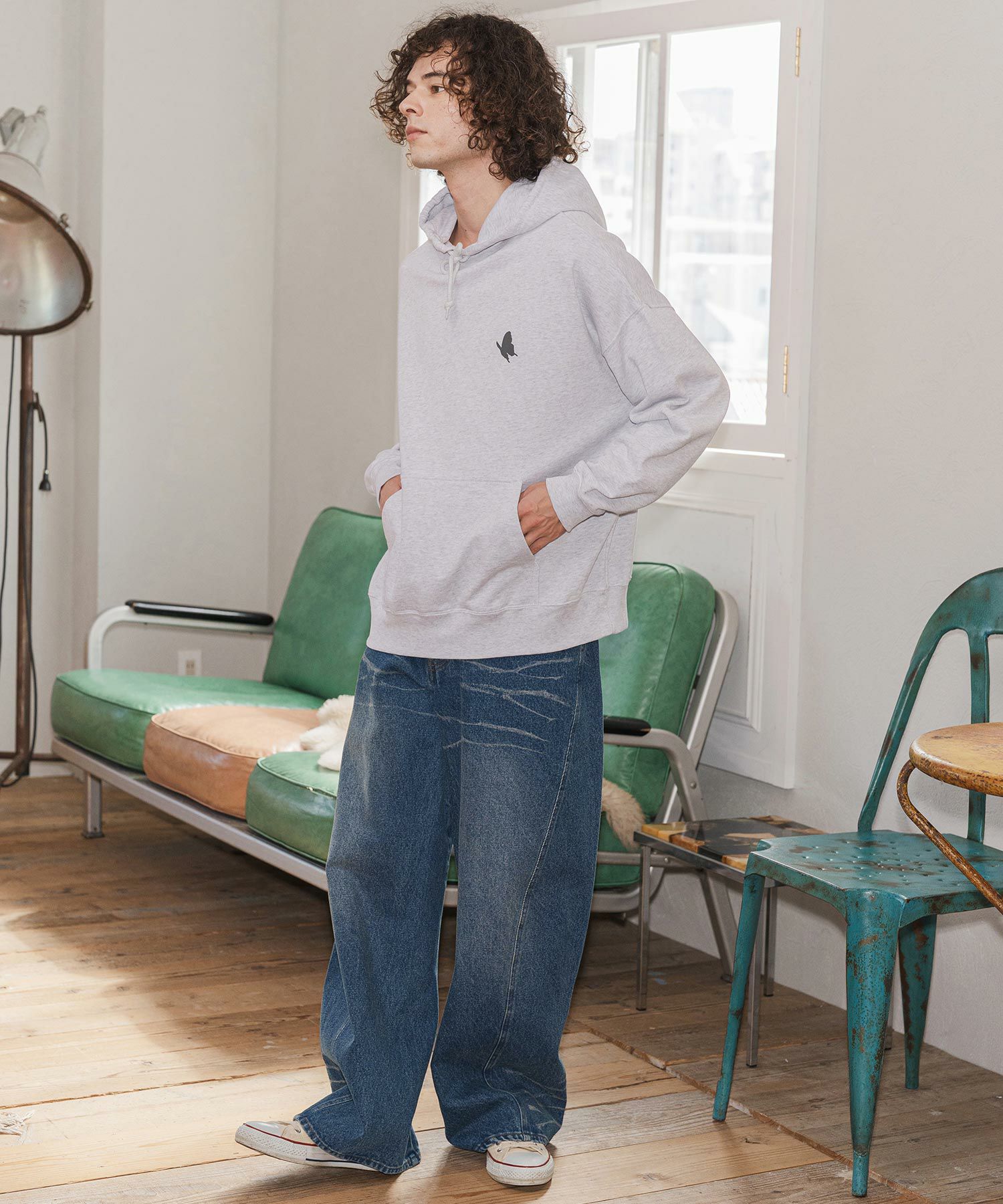 30%OFF【CAMBIO(カンビオ)】ハチノス入りデニムバギーパンツ(25158CM